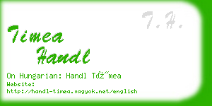 timea handl business card